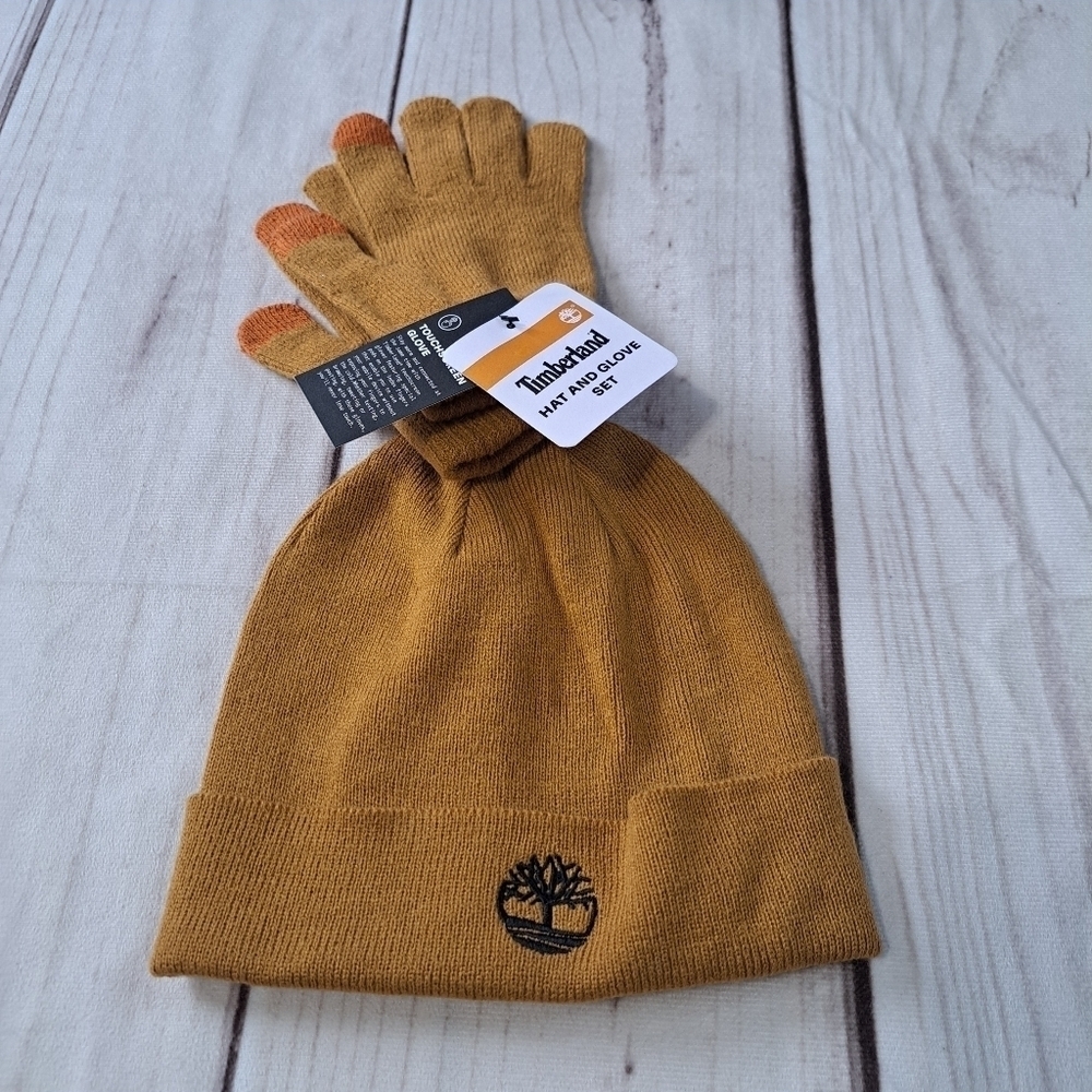 Kids Timberland Hat and Glove Set Touchscreen